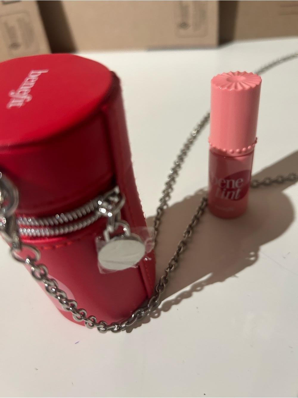 Benefit  Cosmetics Benetint Limited-Edition Liquid Lip + Cheek Blush Stain purse - Picture 3 of 6
